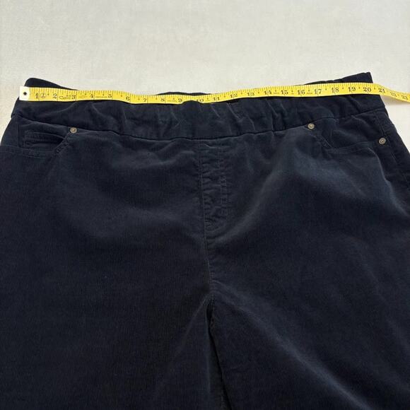 Coldwater Creek Pull On Shape Me Boot Cut Corduroy Pants Black Plus Size 20W - Picture 8 of 11